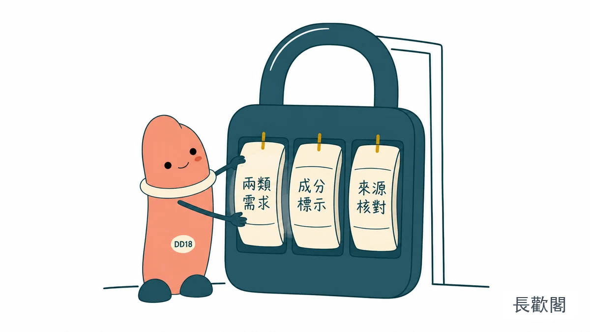 印度金鑽第一次從兩類需求、成分與標示逐項確認的示意圖