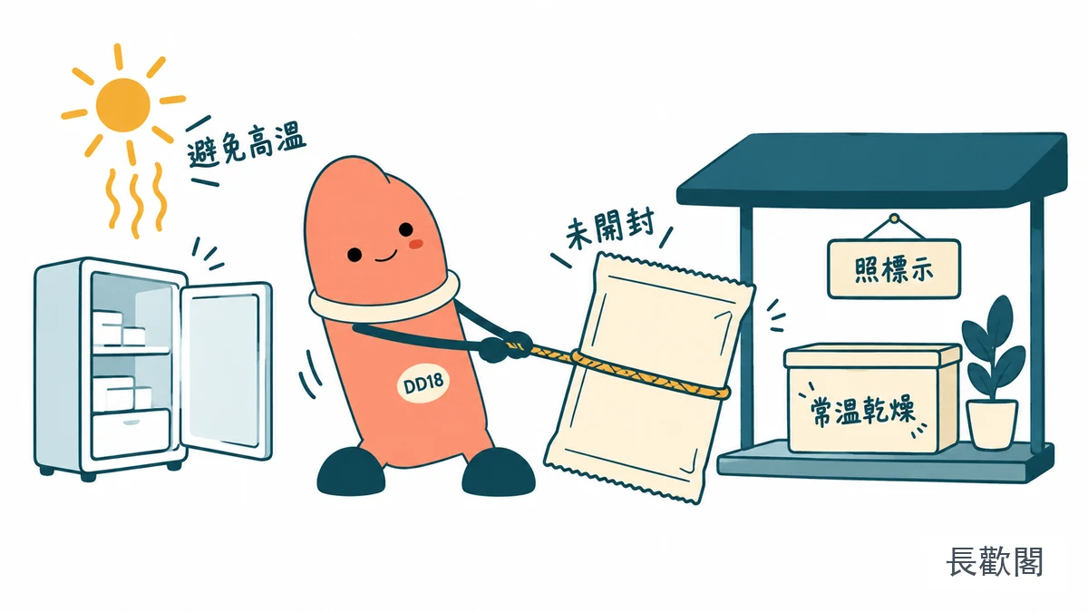 果凍保存在台灣常溫、炎熱與冷藏情境的判斷示意圖
