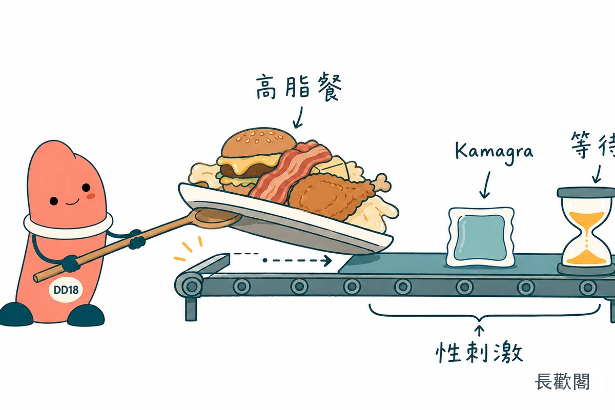 Kamagra 果凍空腹與高脂餐等待差異