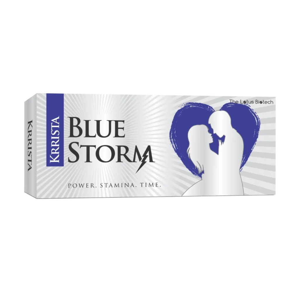 藍色風暴雙效片 Krrista Blue Storm 超強助勃 + 超長持久 （新手禁用）（10 粒 / 盒）