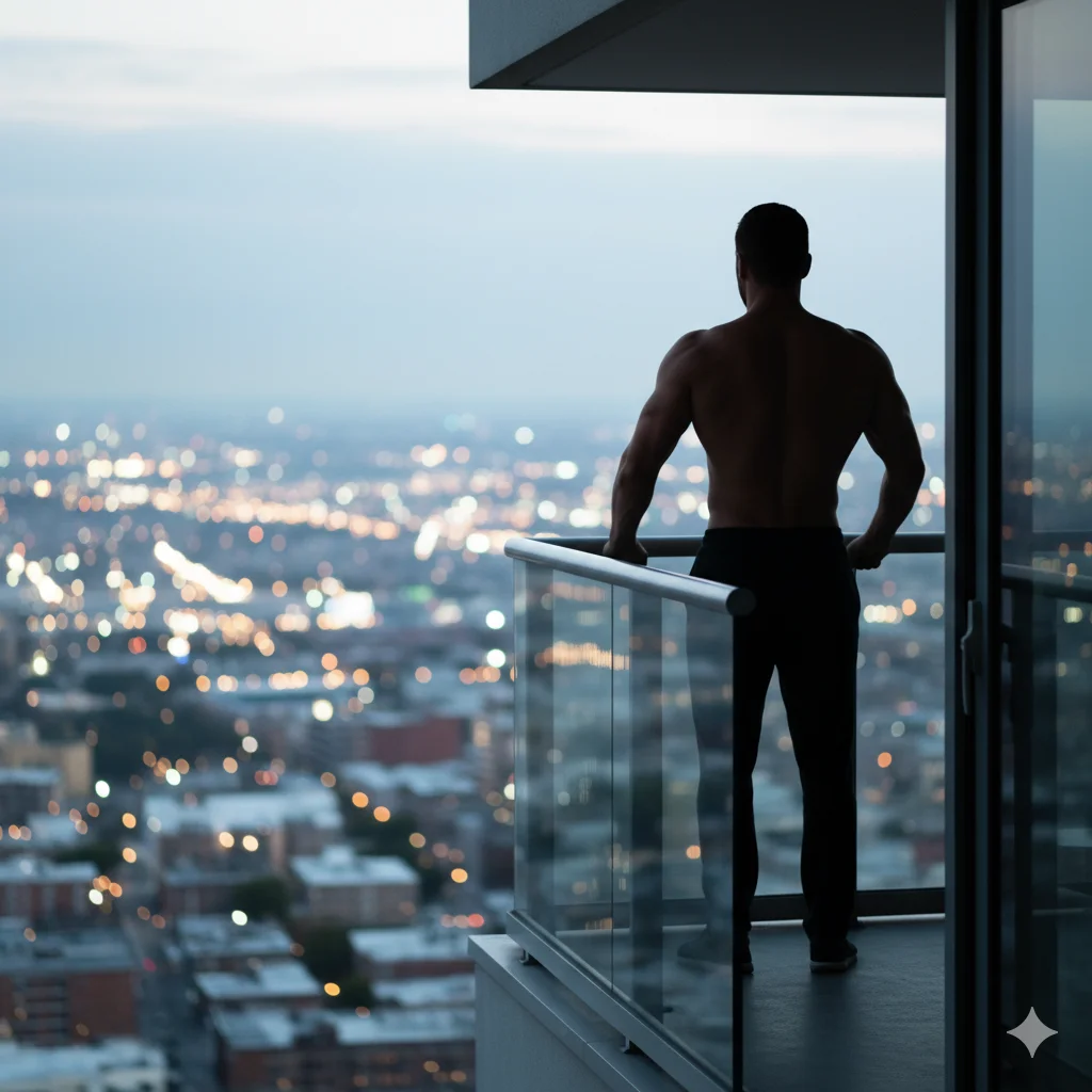 象徵男性自信與力量的剪影